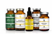 QIDOSHA Daily Essentials Plus Stack, Vorteils-Set, produziert in Deutschland, in Apothekerglas, vegan, laborgeprüft, ohne Füllstoffe.