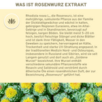 Rosenwurz (Rhodiola Rosea) Extrakt Kapseln: Premium, hochdosierte, laborgeprüfte Qualität aus Wildsammlung, garantiert ohne Füllstoffe. Ideal für Vitalität und Wohlbefinden. Vegan und in Glas verpackt.