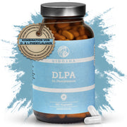 QIDOSHA DL-Phenylalanin Glas mit 180 veganen Kapseln, Premium-Laborqualität, ohne Füllstoffe, aus nachhaltiger deutscher Produktion, Kombination aus D- und L-Phenylalanin.