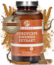 Cordyceps sinensis (CS-4) Extrakt im Glas, laborgeprüft, 180 vegane Kapseln, 2.000 mg, ohne Füllstoffe, produziert in Deutschland, Premium Qualität.